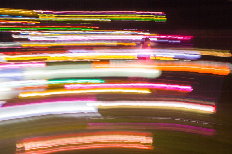 lights motion blur